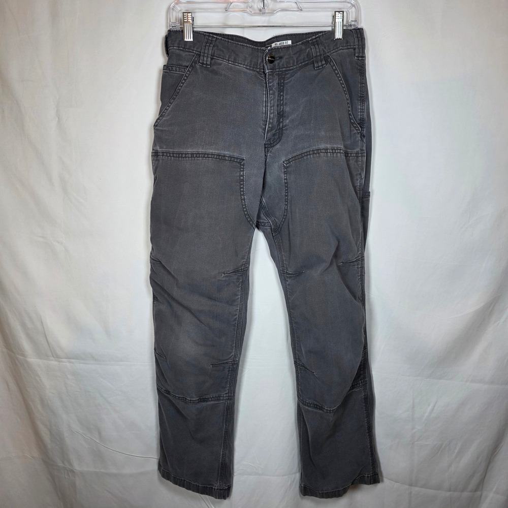 Carhartt Rugged Flex Relaxed Fit Double Front Work Pants Mens 30x30 GrayBN2802-M